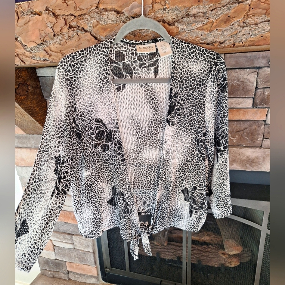 Nylon Cropped Cardigan